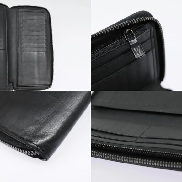 LOUIS VUITTON Monogram Shadow Zippy Wallet Vertical Black M62902 LV Auth 91911 - Picture 13 of 15
